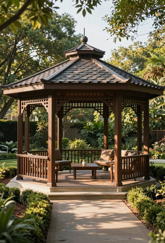 geometric shade zone structure