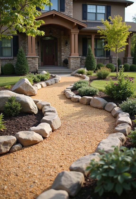 graceful organic anchored welcoming home foundation