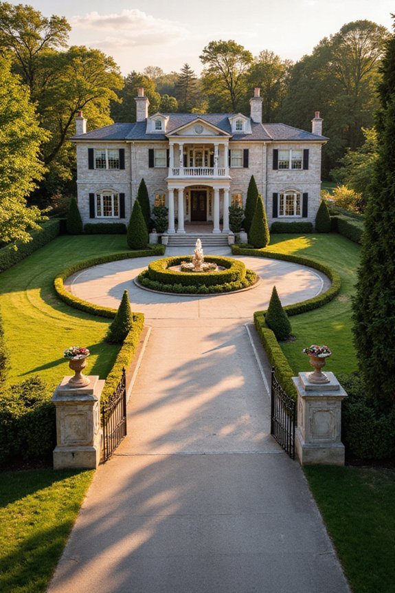 grand mansion front yard