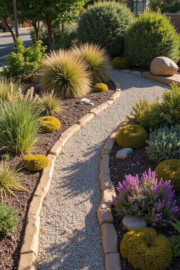 green alternative front yard