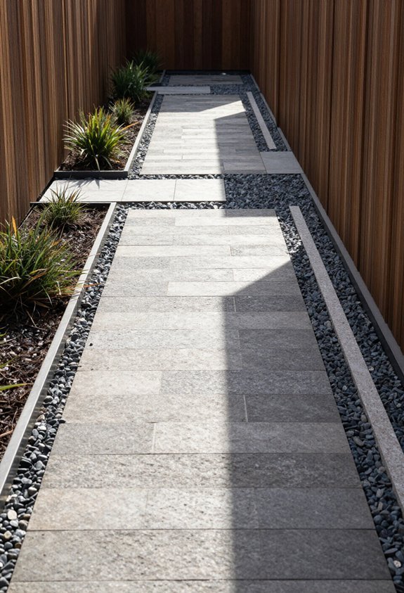 guided movement through hardscaping