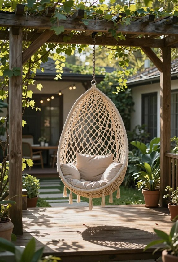 hanging chairs for outdoor relaxation