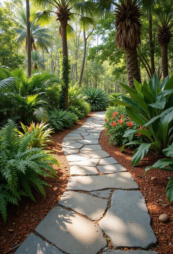 harmonize stone plants visual flow