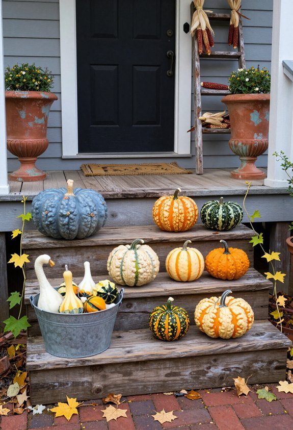 heirloom gourds add charm