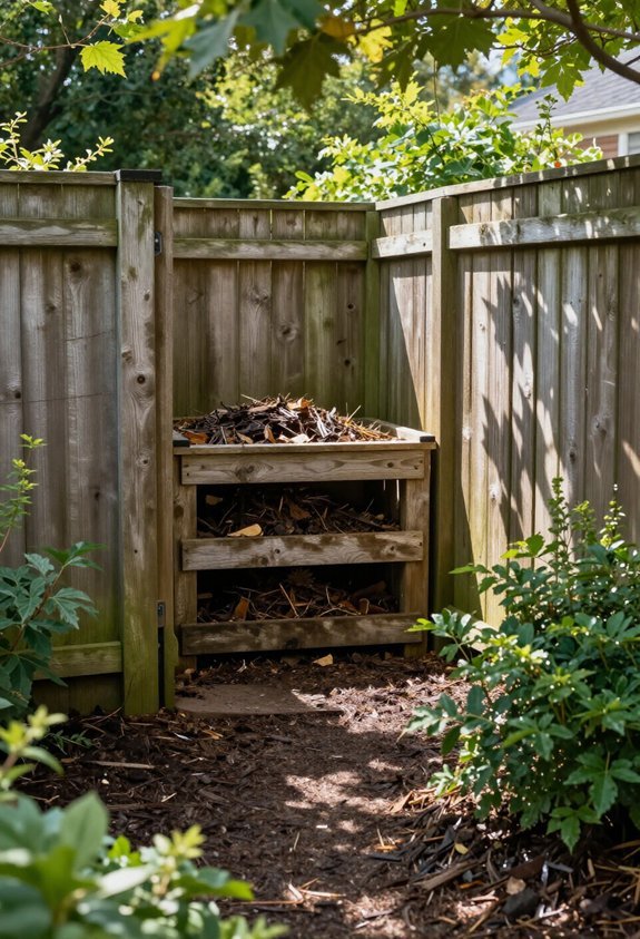 hidden composting fence solution