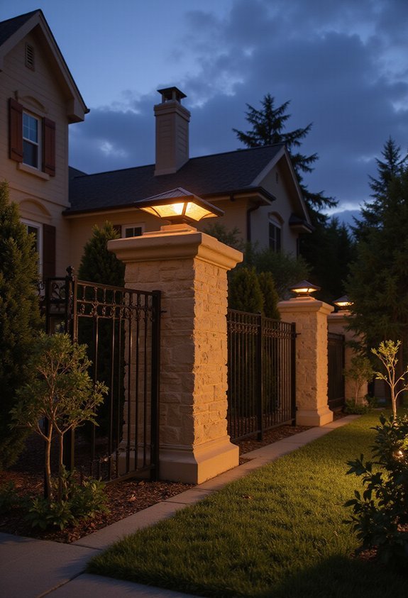 illuminating architectural vertical property elements