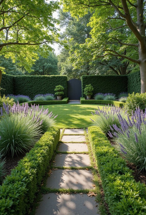 informal layered seasonal natural screening