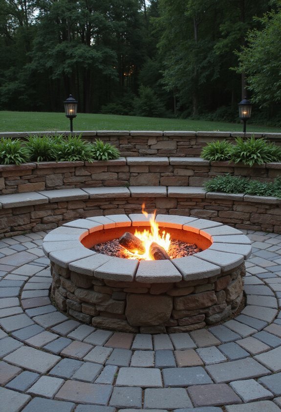 integrated hardscape and greenery design