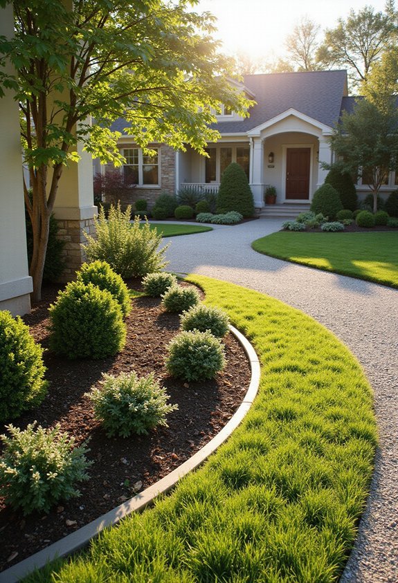 intentional polished organized cohesive landscape borders