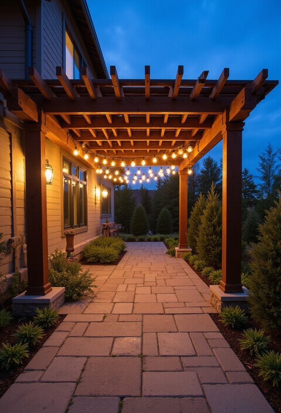 inviting evening ambiance with functional lighting