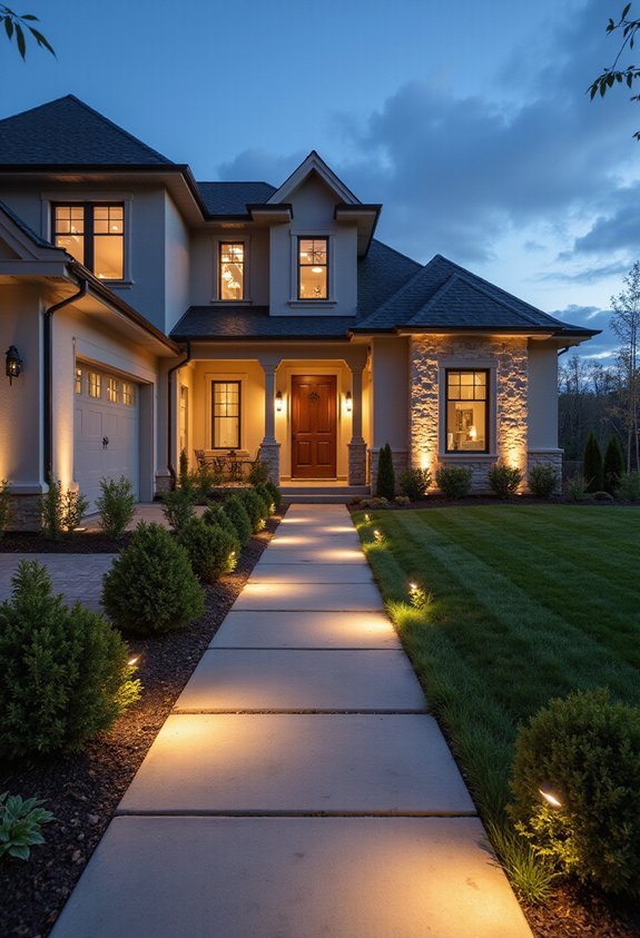 inviting nighttime focal point appeal