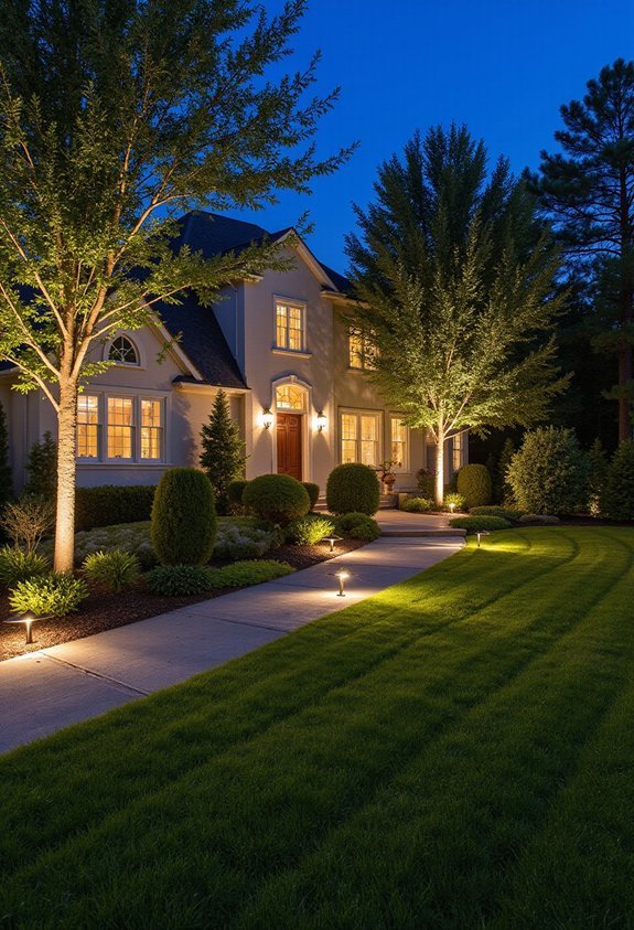 landscape lighting transforms architectural sophistication