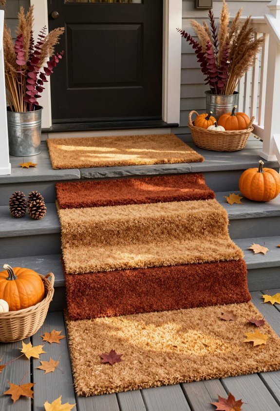 layered doormats for aesthetics