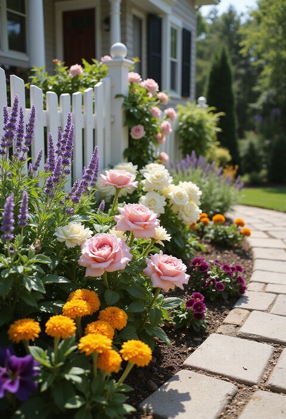 layered fragrant front yard florals