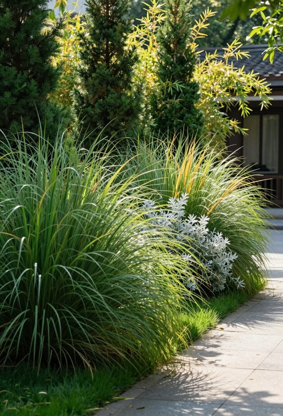 layered plants for privacy