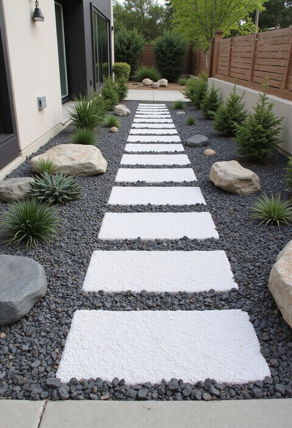 layered textured dynamic durable gravel surfaces