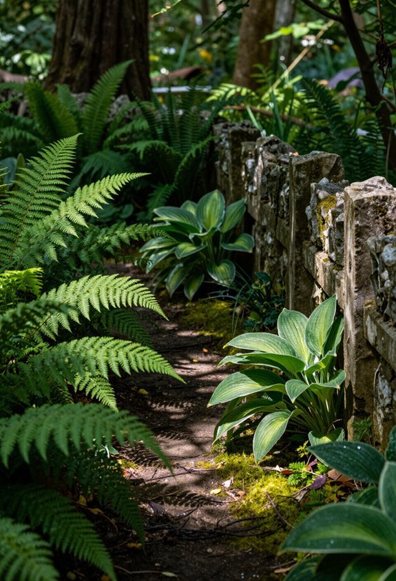 layered woodland garden design