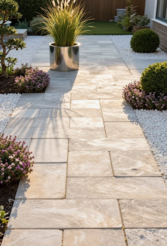 light colored pavers enhance brightness