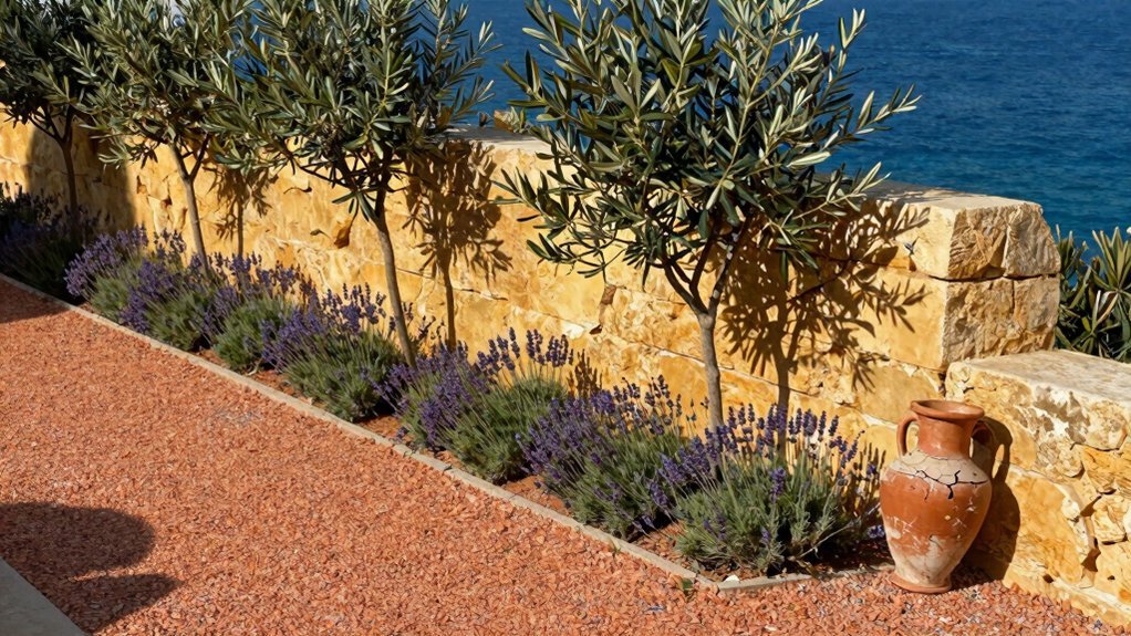 low dry stack stone wall