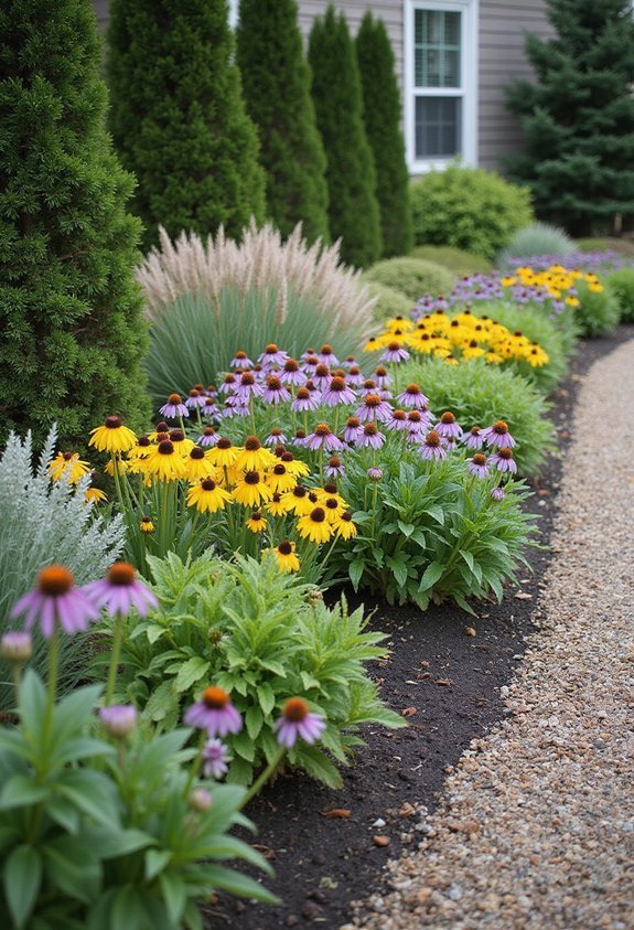 low maintenance native perennial gardens
