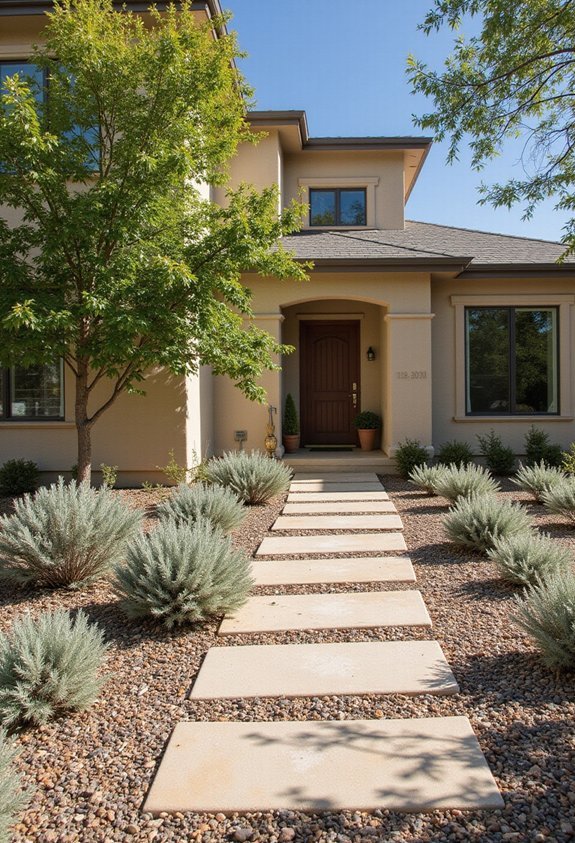 low maintenance rock garden
