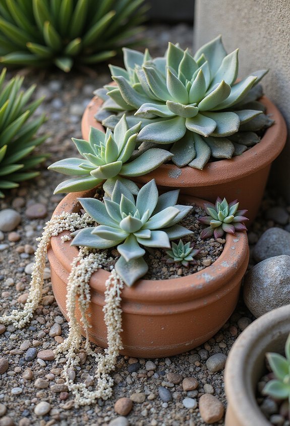 low maintenance succulent container gardens