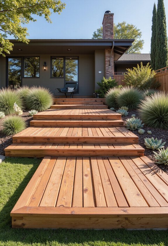 low wooden decks functional outdoor spaces