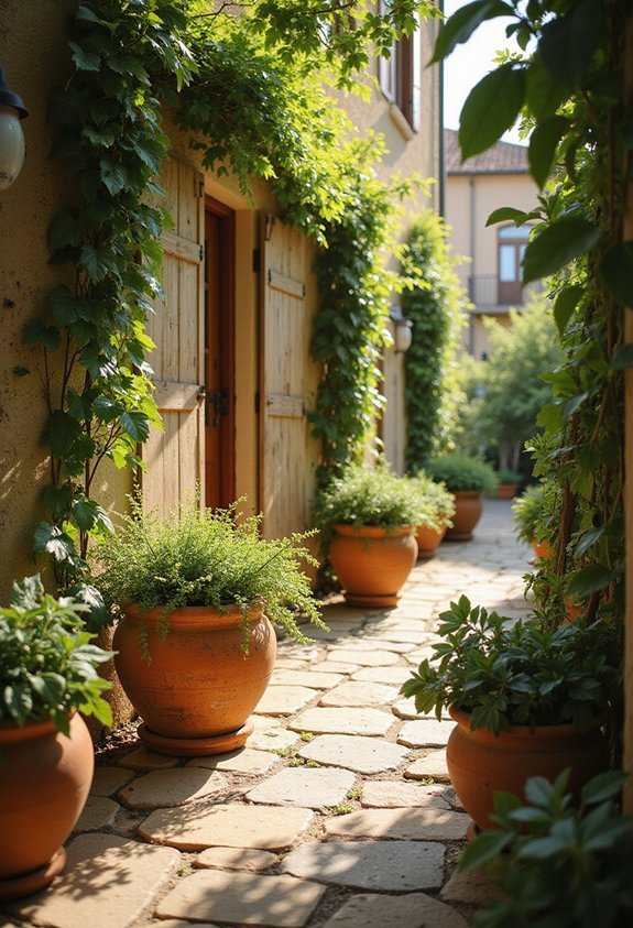 lush cascading low maintenance mediterranean greenery