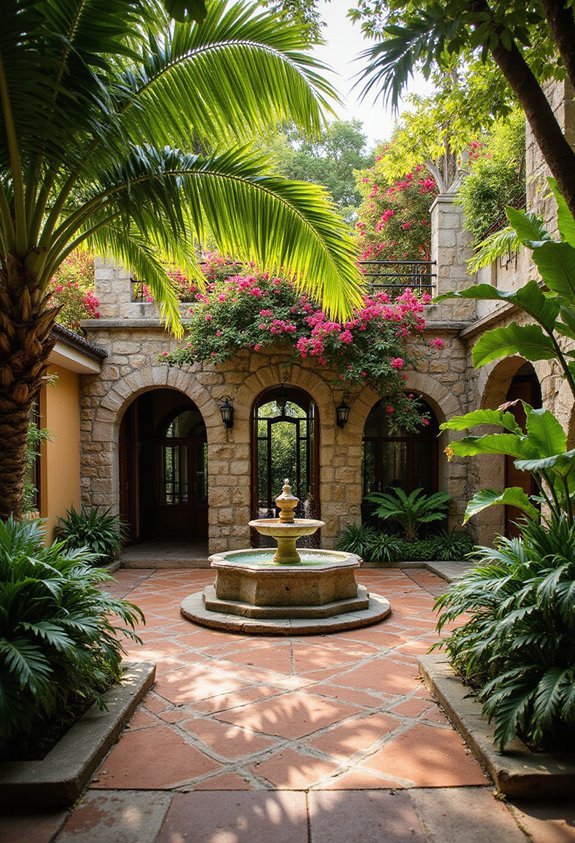 lush tropical plant paradise design