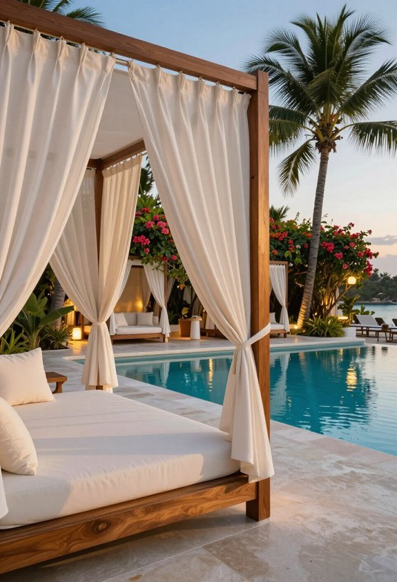 luxurious backyard relaxation retreat