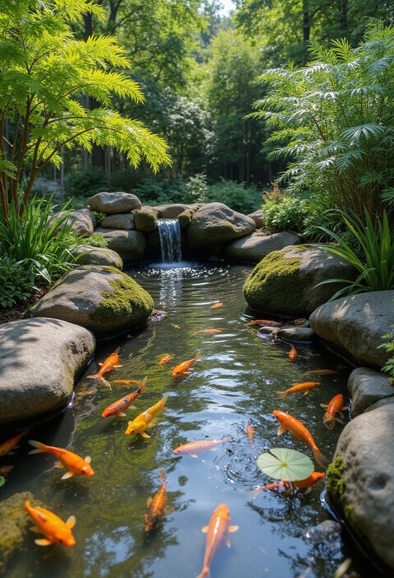 maximize impact compact front yard pond