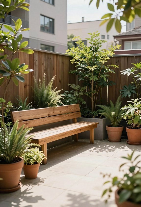 maximize space with built in seating