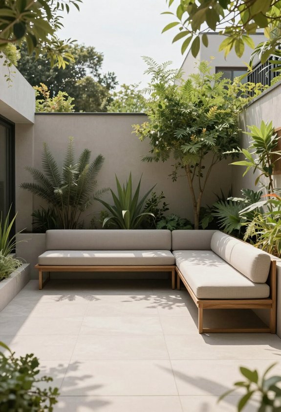 maximize space with low furniture