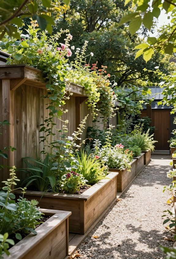 maximize space with planters