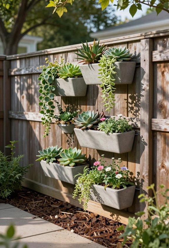 maximize space with vertical planters