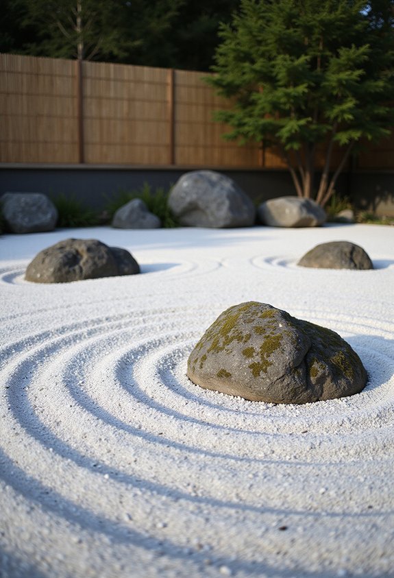meditative minimalist gravel garden landscapes