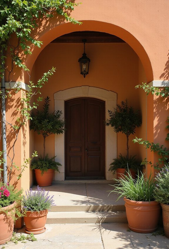 mediterranean architectural entryways