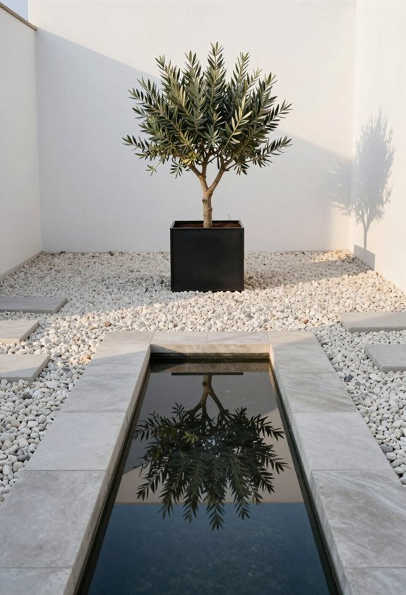 minimalist geometric focal point