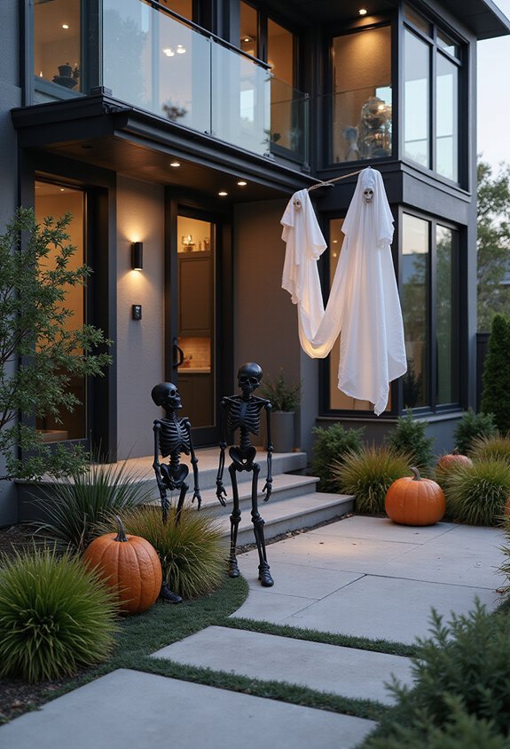 minimalist sophisticated halloween decor