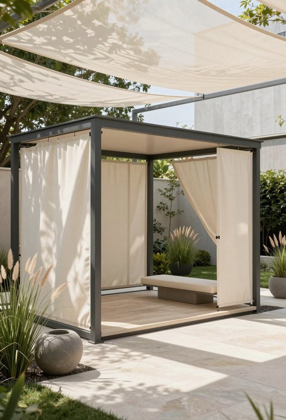 modern durable metal gazebos