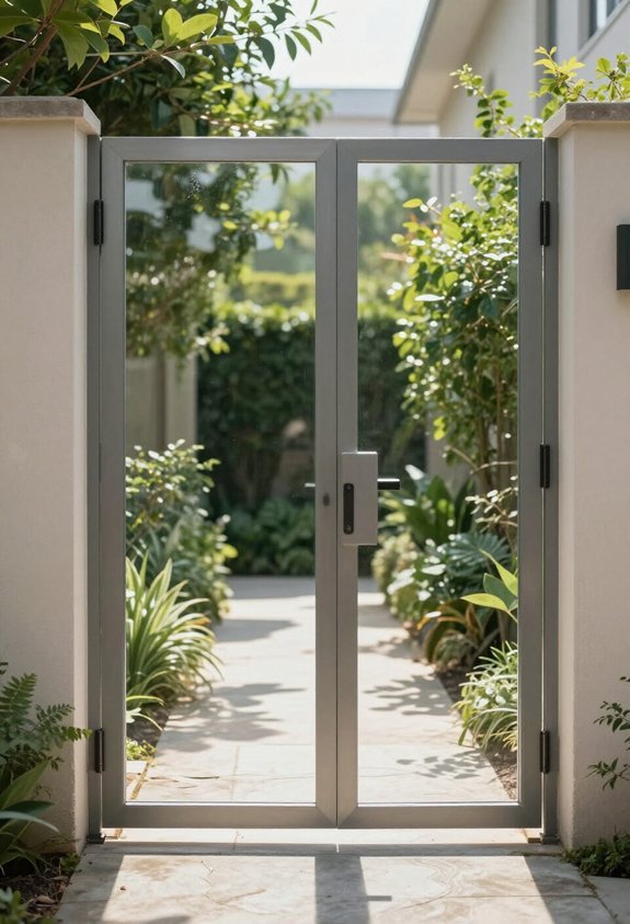 modern glass gate design