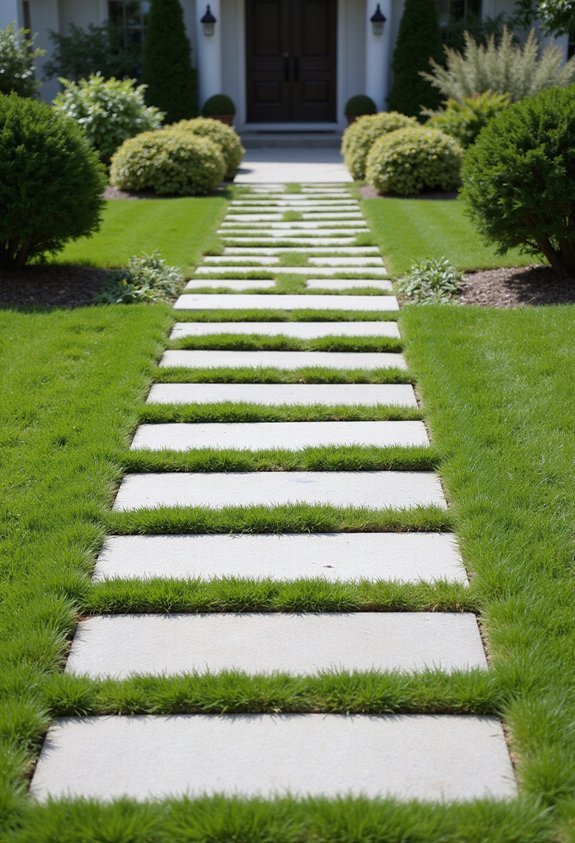 modern seamless stepping stones