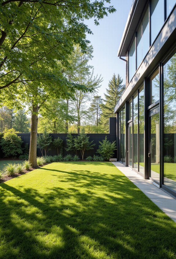 modern transparent durable fencing