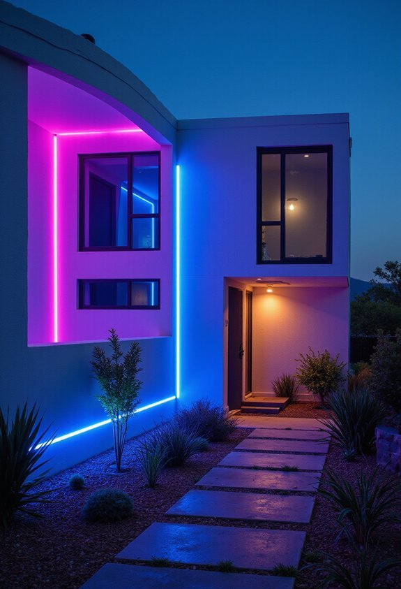 modern vibrant eye catching lighting
