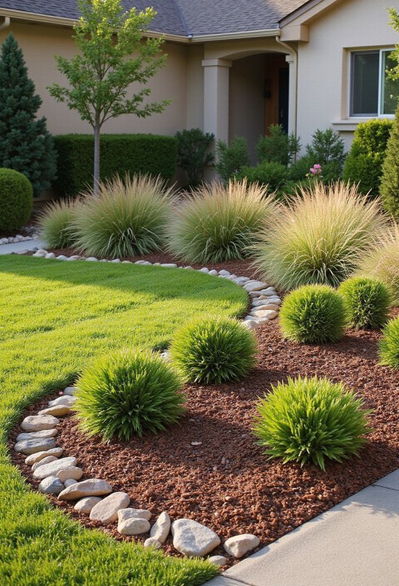 moisture retaining organic mulch application