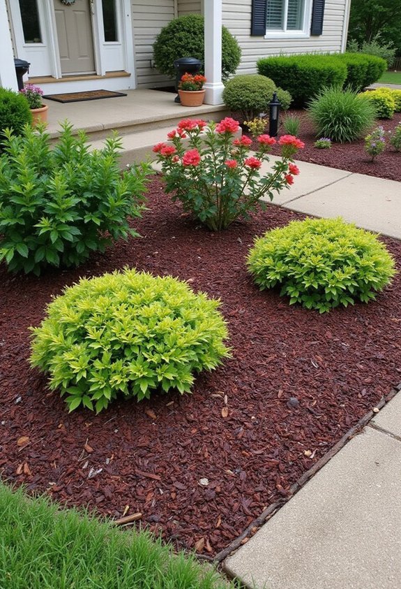 mulch protects and finishes landscape plants
