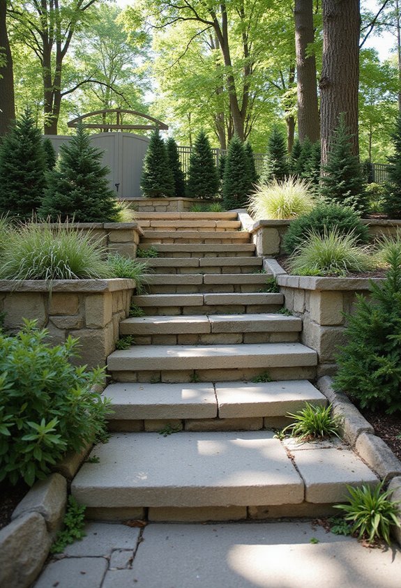 multilevel terracing for natural seclusion
