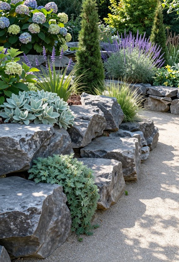 natural boundaries with structure