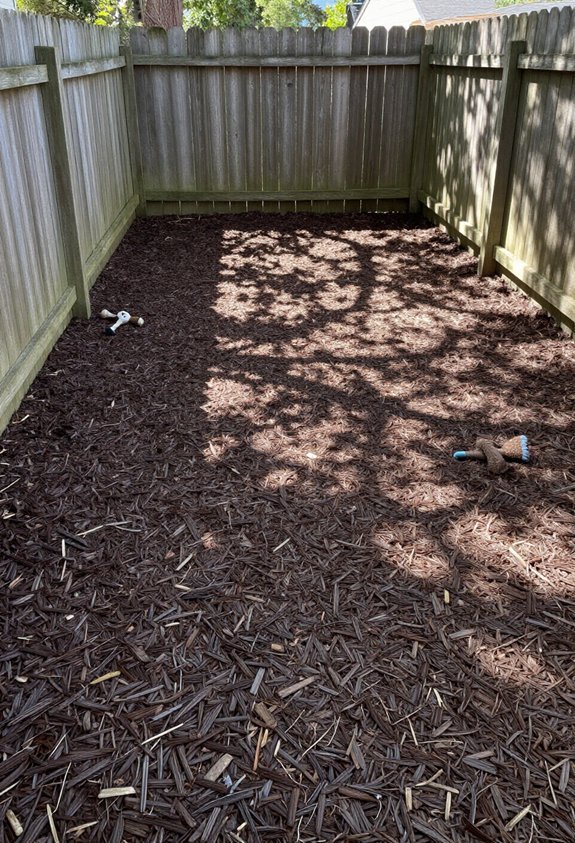 natural cost effective dog run