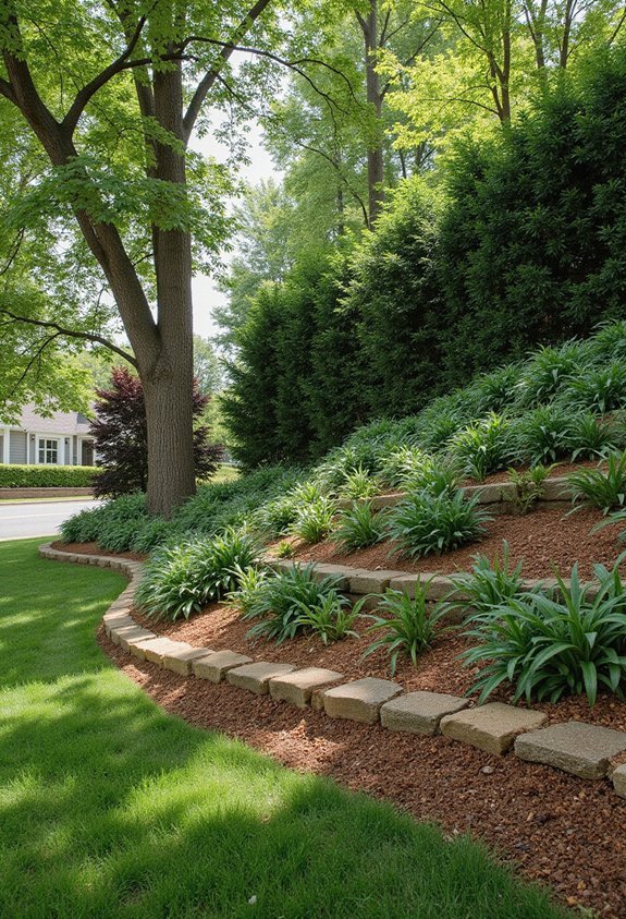 natural privacy barrier mounds